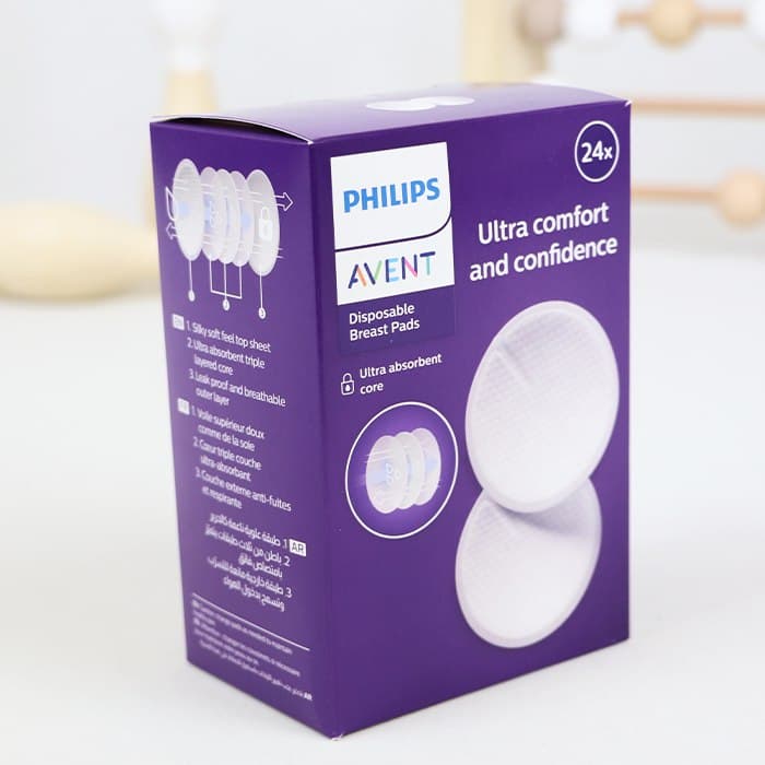 پد سینه 24 عددی فیلیپس اونت Philips Avent scf254/24 انقضا 2027.06 — تصویر ۲