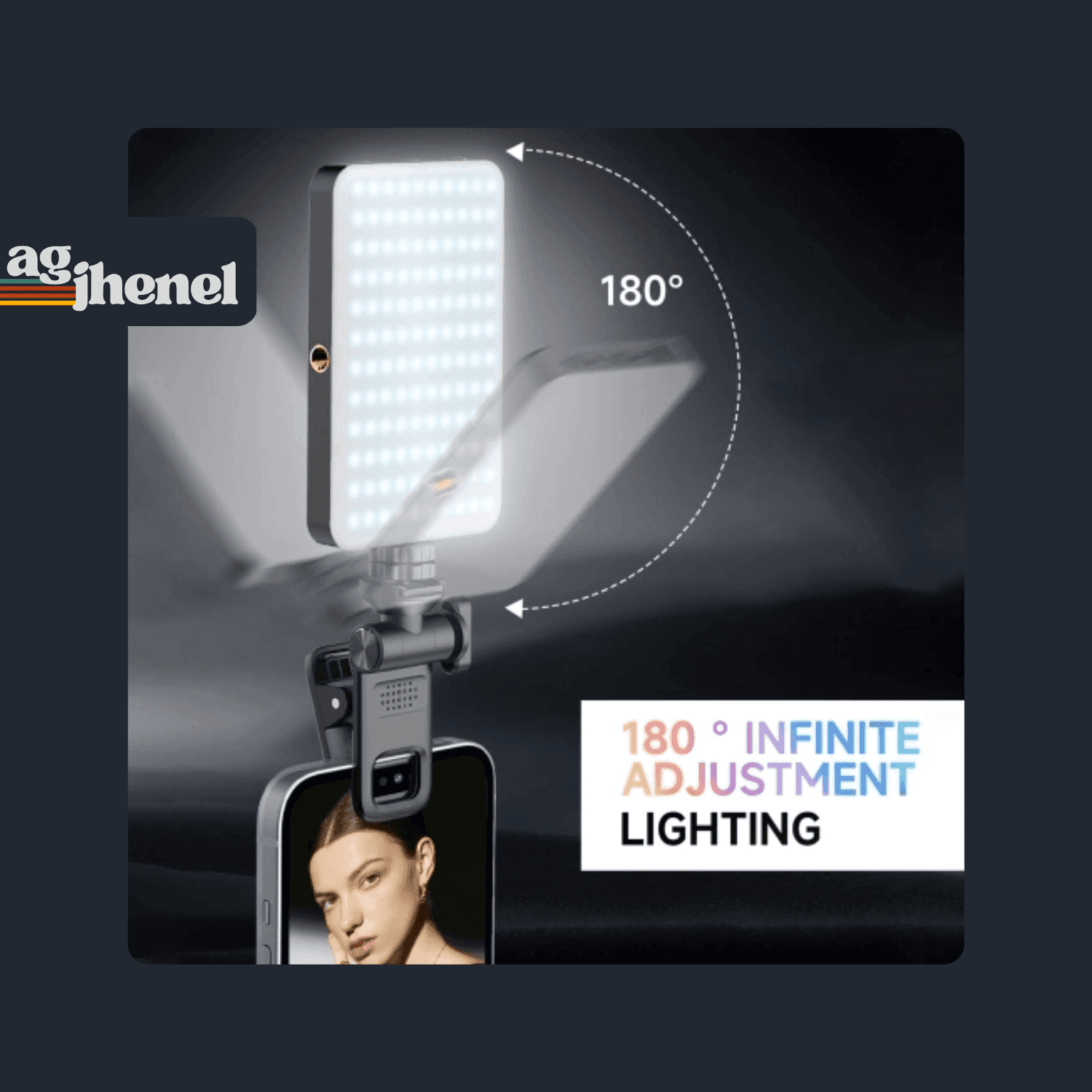 ویدیو لایت شارژی _ نور RGB