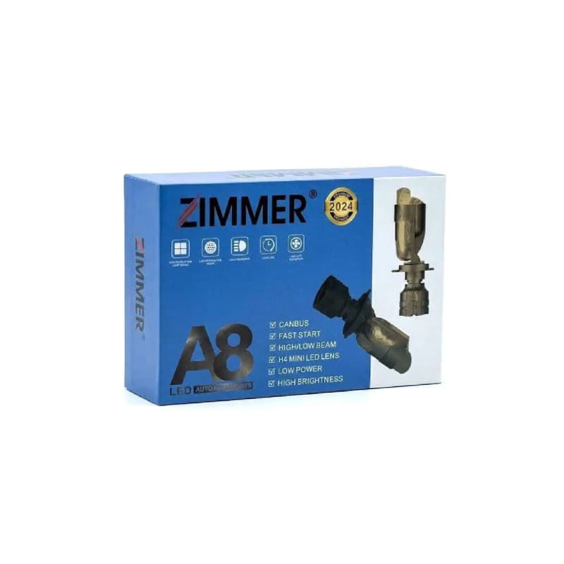 هدلایت پایه H4 لنزدار A8 زیمر