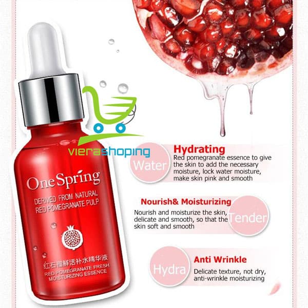 سرم مغذی و روشن کننده انار سرخ وان اسپرینگ OneSpring Red — تصویر ۴