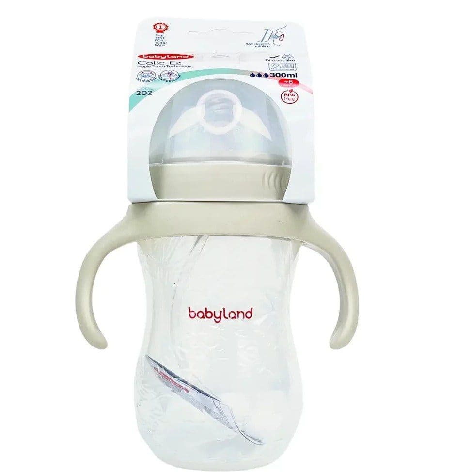 شیشه شیر بیبی لند طرح اونت مدل Colic-Ez ظرفیت 300 میلی لیتر کد 202 — تصویر ۳