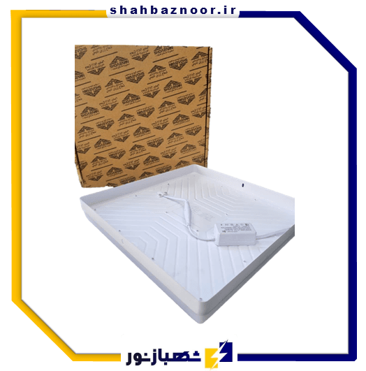 شعاع زرین پنل 48 وات فول لایت روکار مربع کد 05 — تصویر ۲