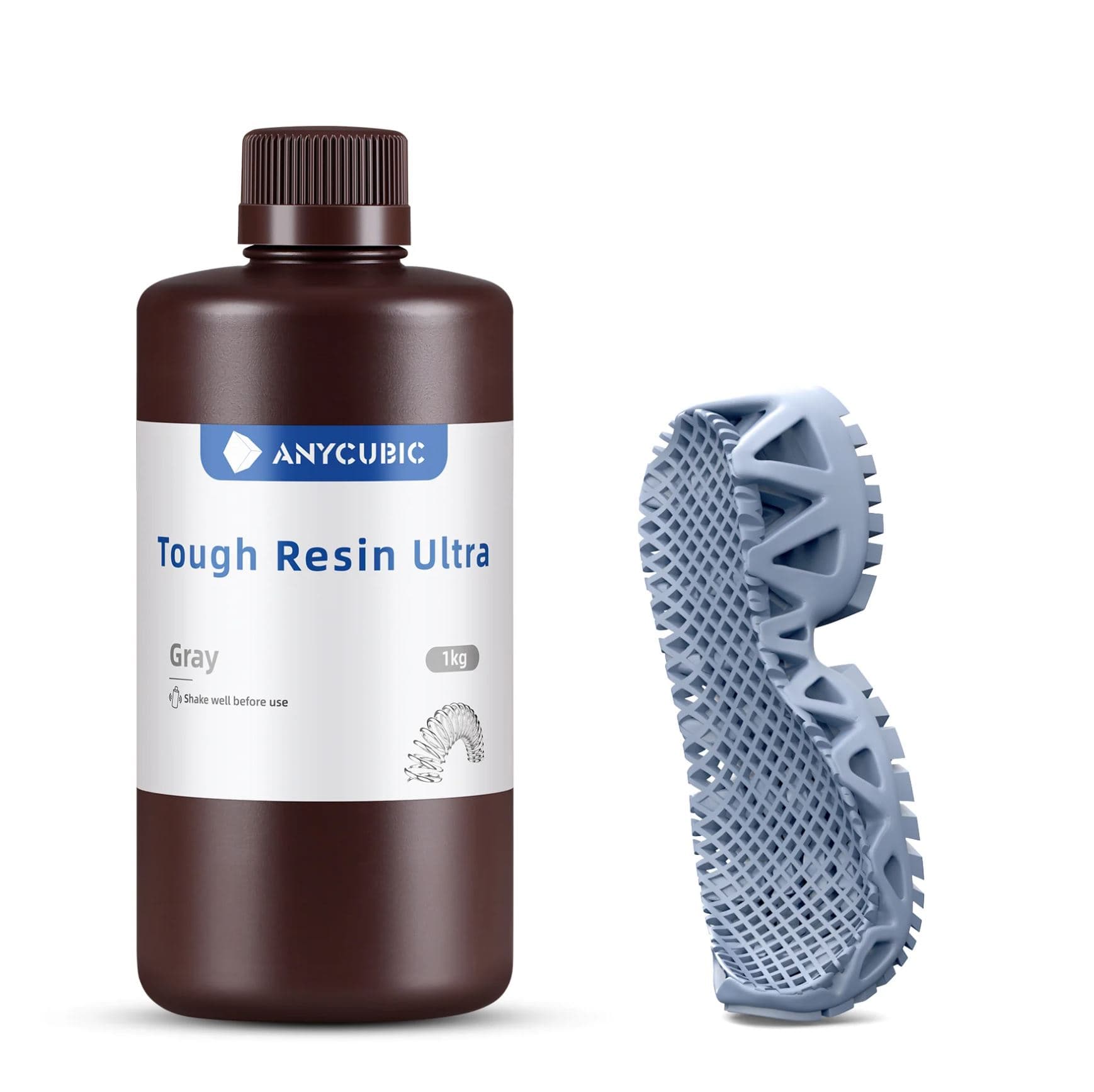 رزین فوق العاده سخت انیکیوبیک (خاکستری) / Anycubic Tough Resin Ultra (Grey) 1KG