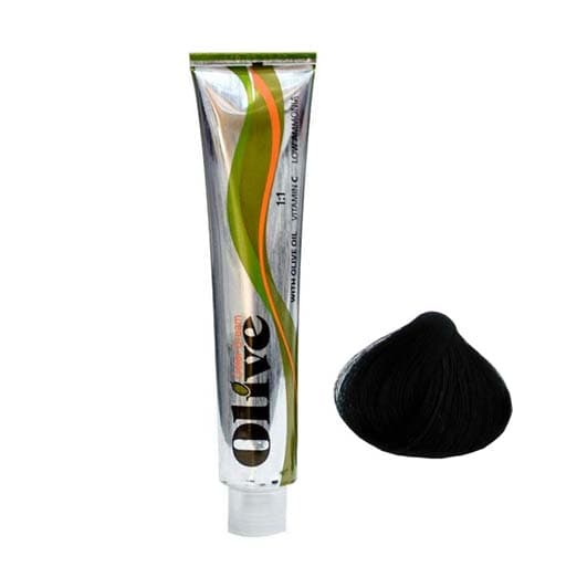 رنگ موی مردانه الیو Olive ، شماره 2NC قهوه ای دودی خیلی تیره — تصویر ۴