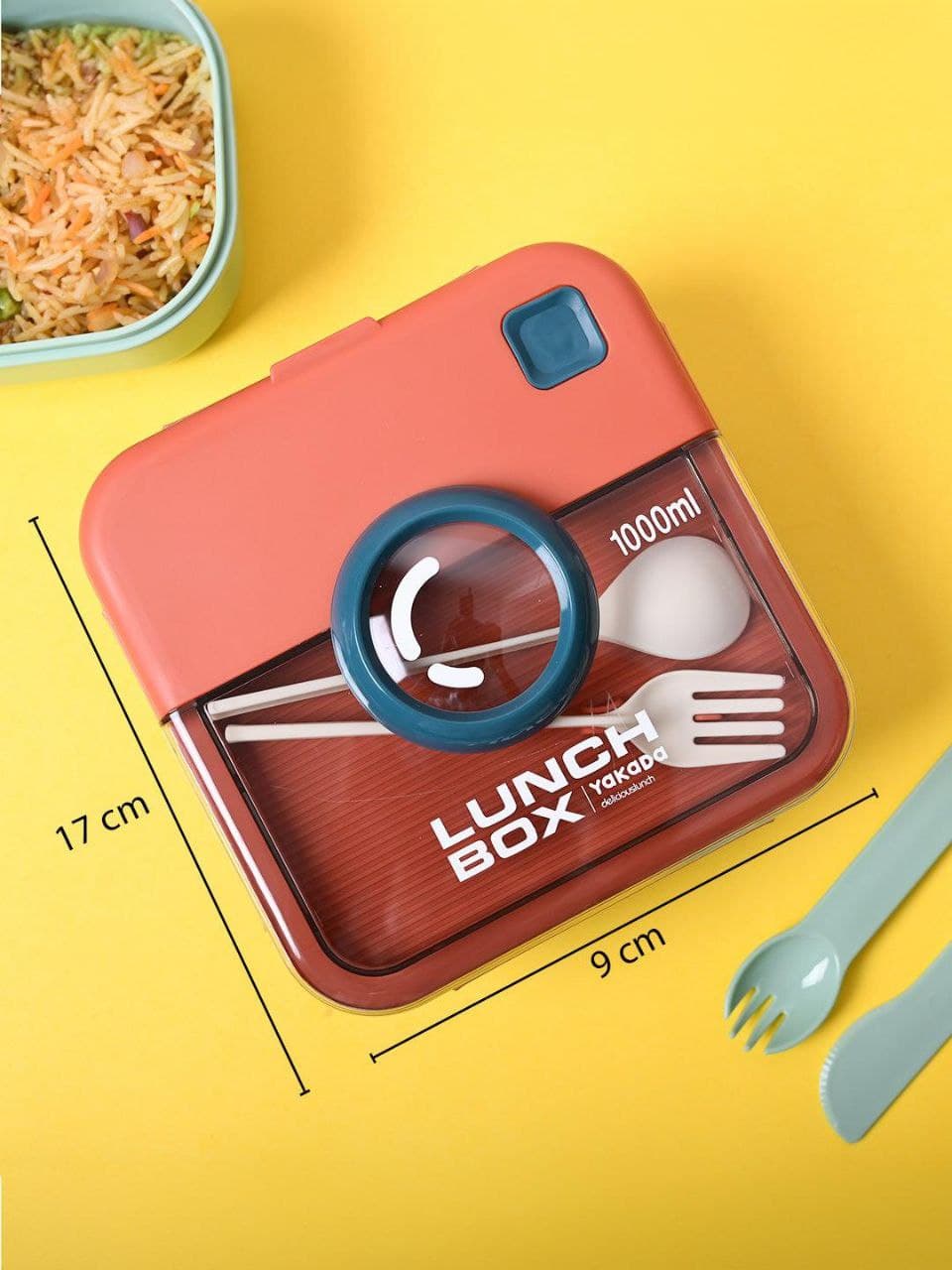 ظرف غذا (LUNCH BOX) طرح دوربین مربعی — تصویر ۶