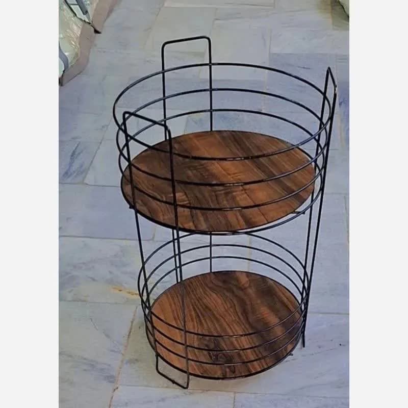 جا پیازی 2طبقه گرد کف چوبی