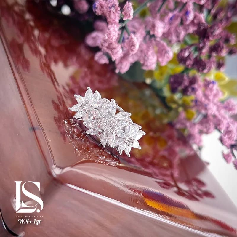 انگشتر نقره زنانه مارکیز خور لاریسا AZ05 — تصویر ۲