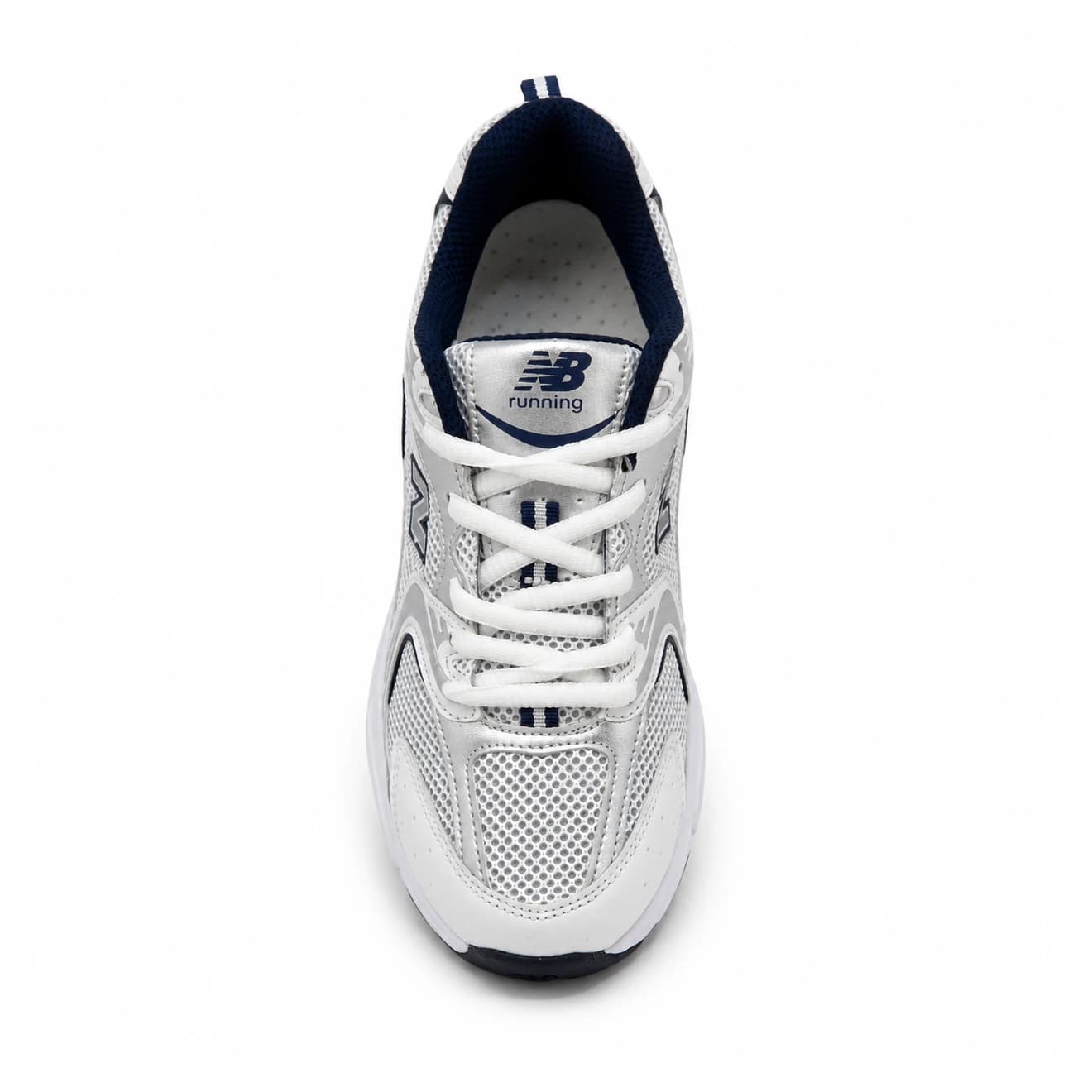 کتانی مدل new balance 530-سفید سرمه ای کد 1504 — تصویر ۶