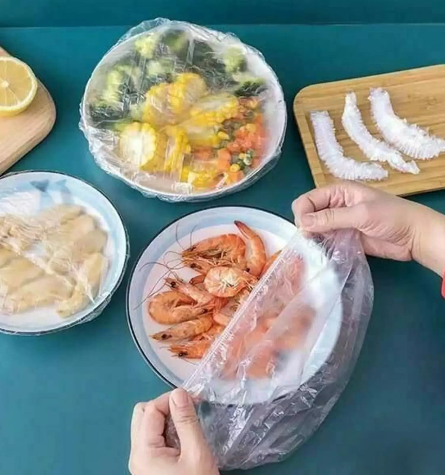پک ۵۰ عددی درپوش محافظ غذا (وارداتی) — تصویر ۲