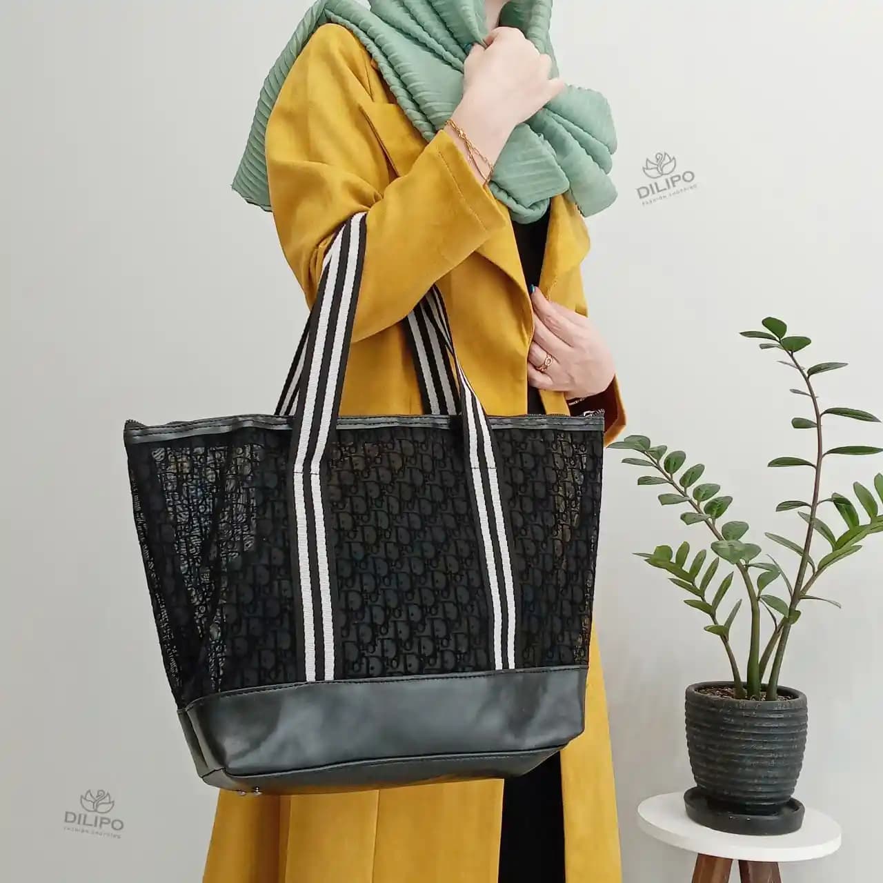 کیف دستی زنانه سایز بزرگ یافا طرح دیور 2373