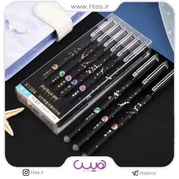 روان نویس پاک کن دار ماه تولد کد 9737(بسته 12 عددی) — تصویر ۴