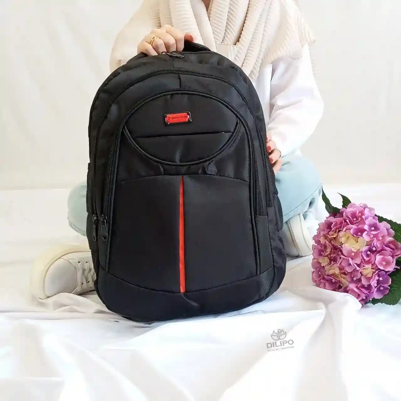 کوله پشتی مشکی طرح پیرکاردین تابیتا 2393