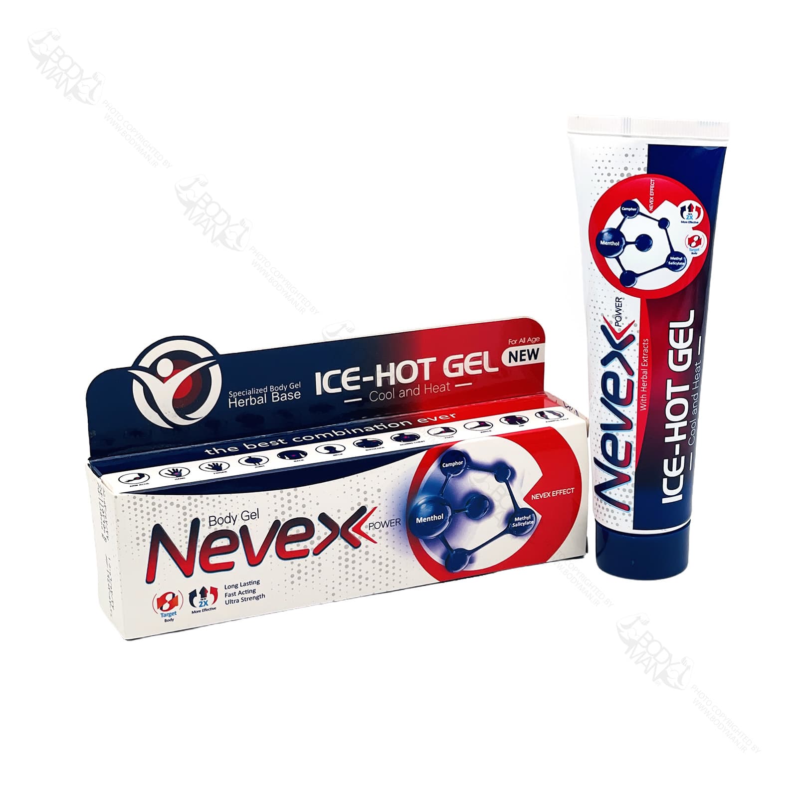 ژل سرد و گرم تسکین درد نوکس | Nevex ICE HOT Body Gel
