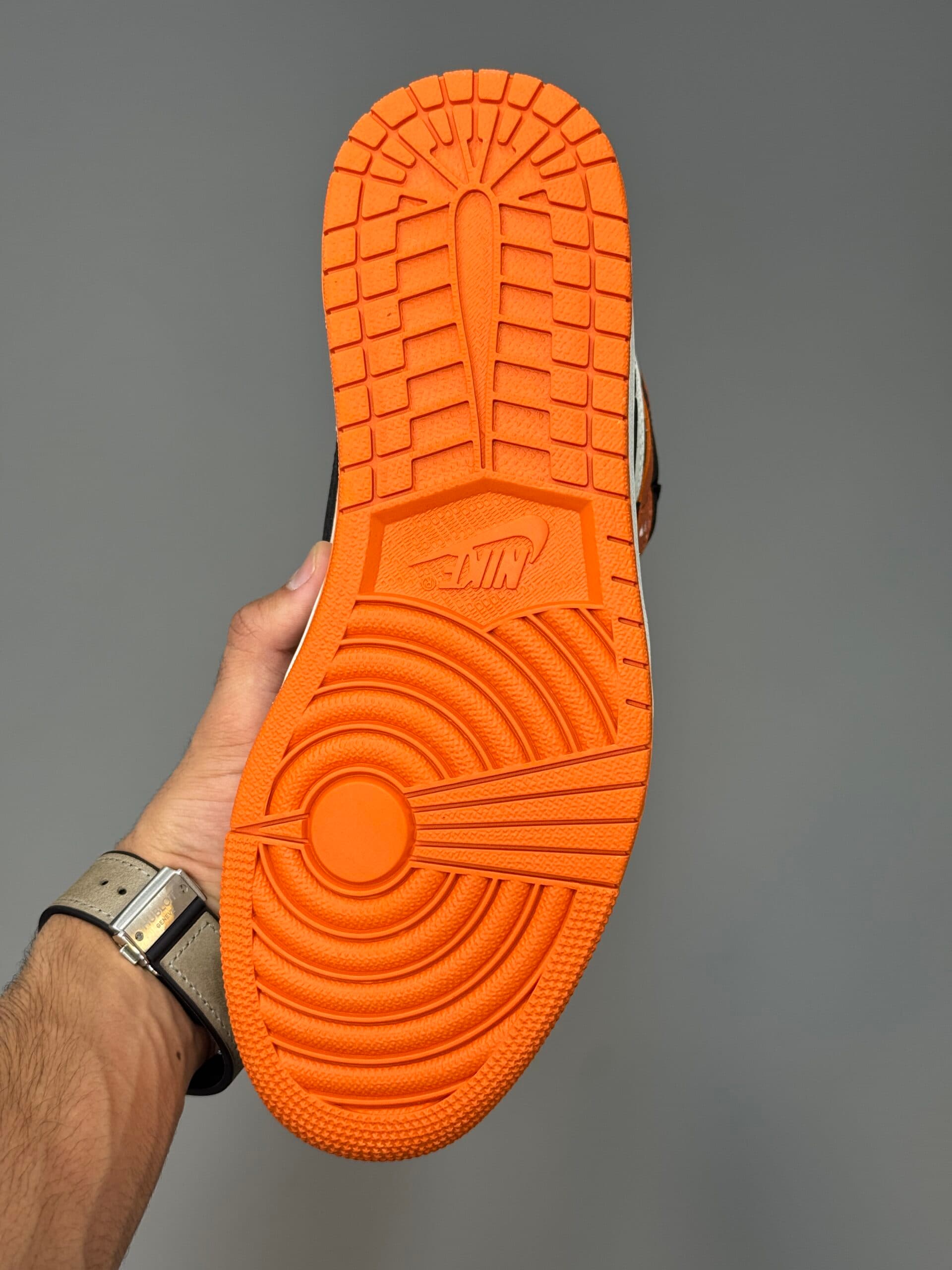 کتونی جردن وان ساقدار نارنجی مشکی Air Jordan 1 High Shattered Backboard — تصویر ۵