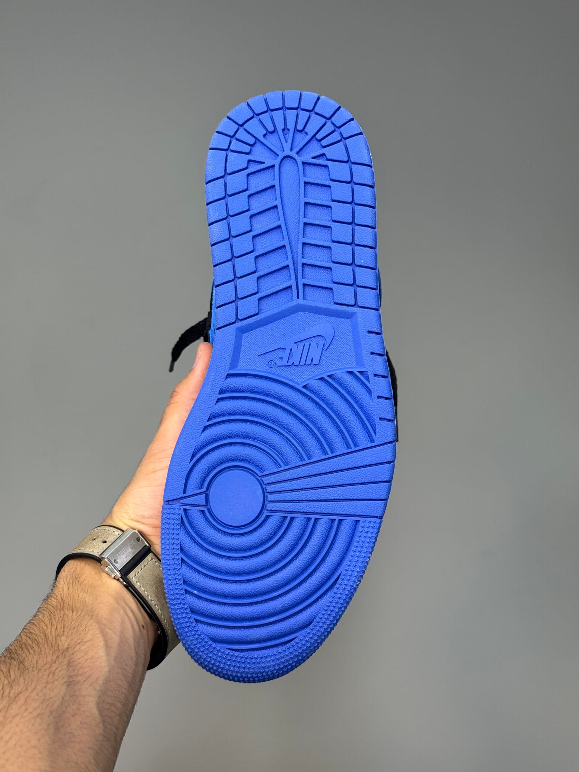 کتونی جردن وان ساقدار مشکی آبی Air Jordan 1 High Royal Reimagined — تصویر ۵