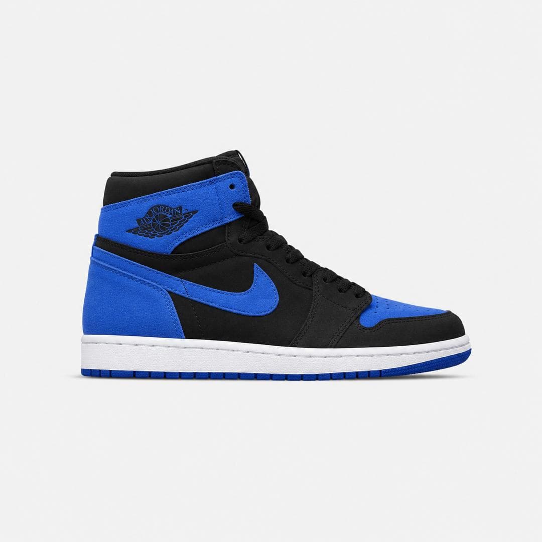 کتونی جردن وان ساقدار مشکی آبی Air Jordan 1 High Royal Reimagined — تصویر ۸