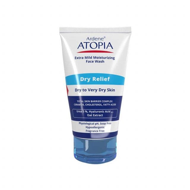 لوسیون شوینده و مرطوب کننده صورت آردن سری Atopia مدل Dry Relief حجم 150 میلی لیتر