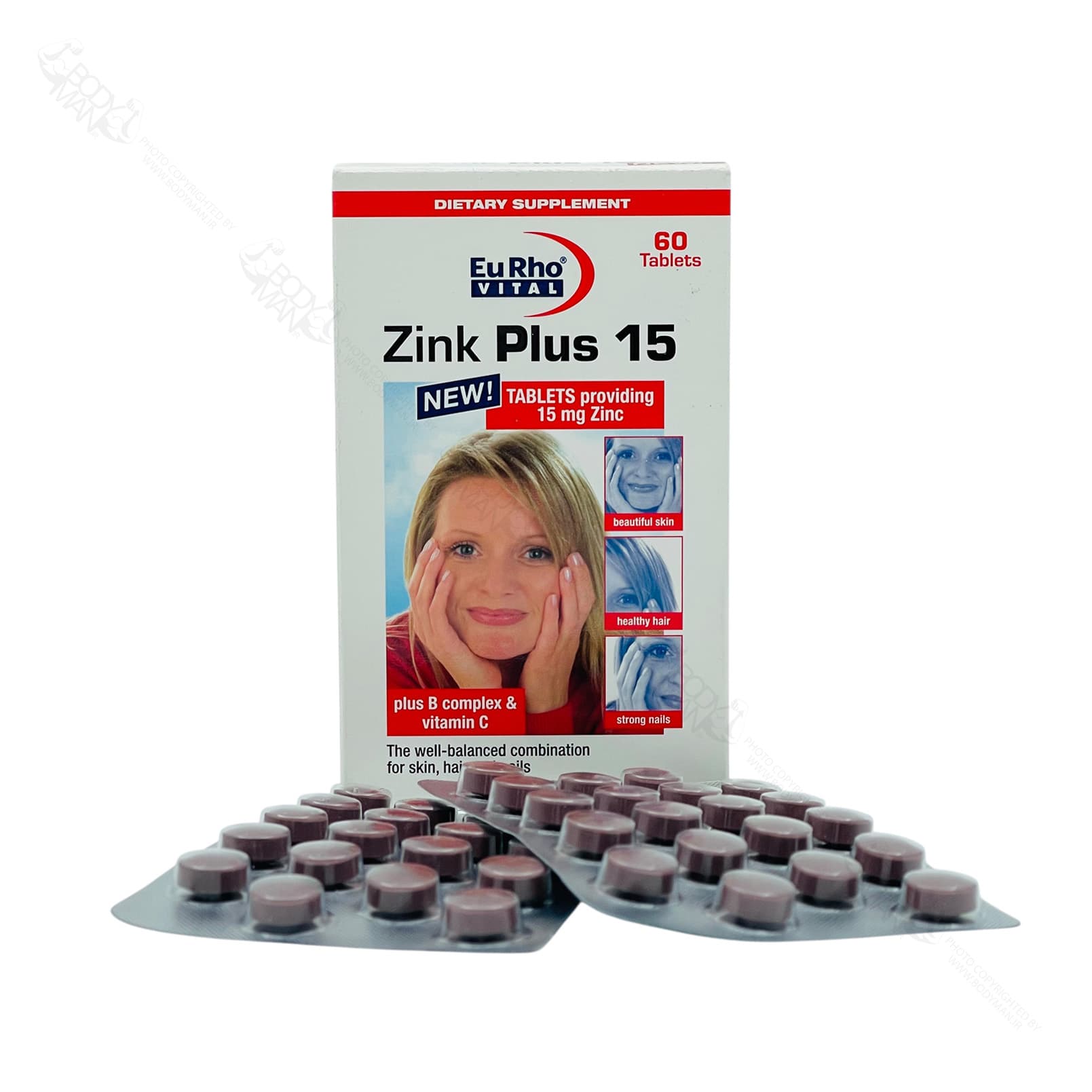 زینک پلاس ۱۵ میلی گرم یوروویتال | Eu Rho VITAL Zink Plus 15 mg