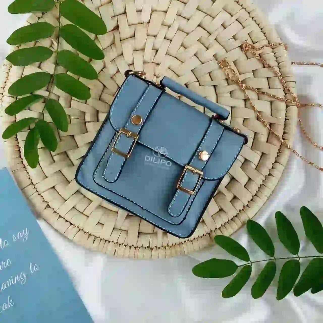 کیف کمری و دوشی زنانه طرح دو سگک فلزی 2240