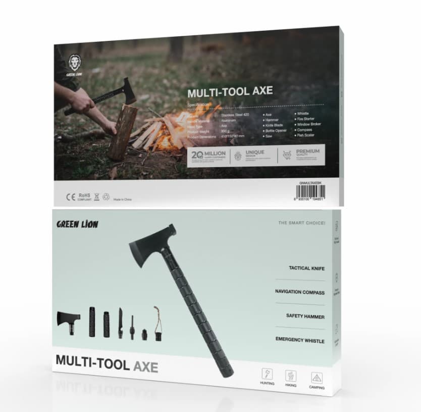 تبر چند ابزاره گرین لاین MULTI-TOOL AXE (فروش تک و عمده)