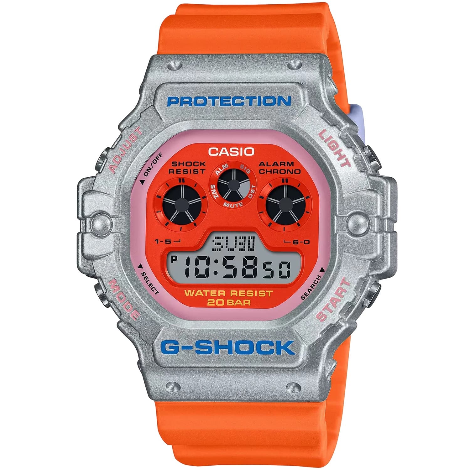 ساعت مچی مردانه کاسیو جی شاک اصل مدل DW-5900EU-8A4DR — تصویر ۴