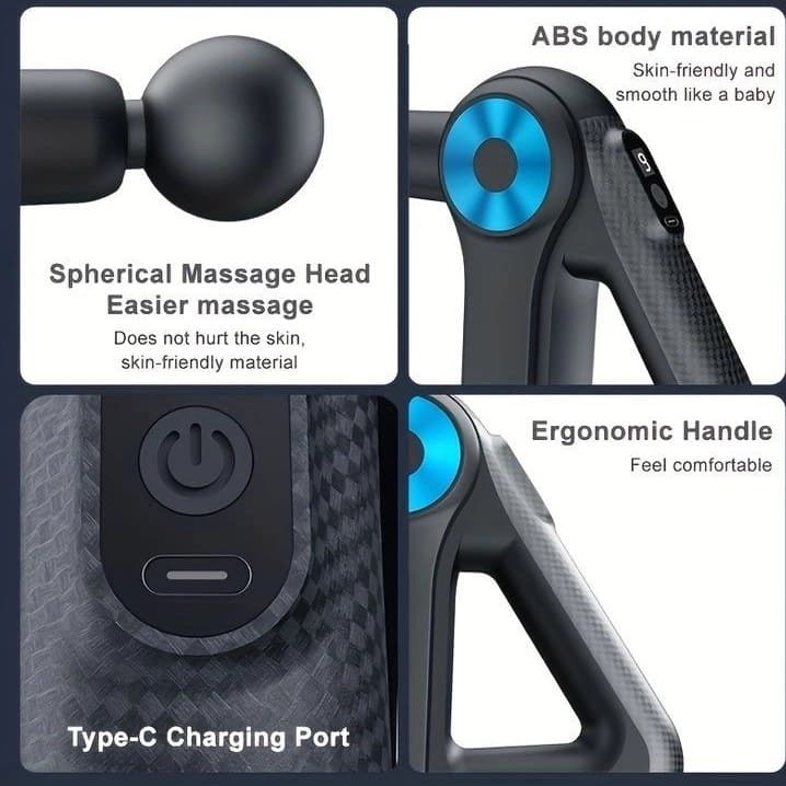 ماساژور تفنگی شارژی مدل MASSAGE GUN مدل SL-8891 (عمده و تک) — تصویر ۷