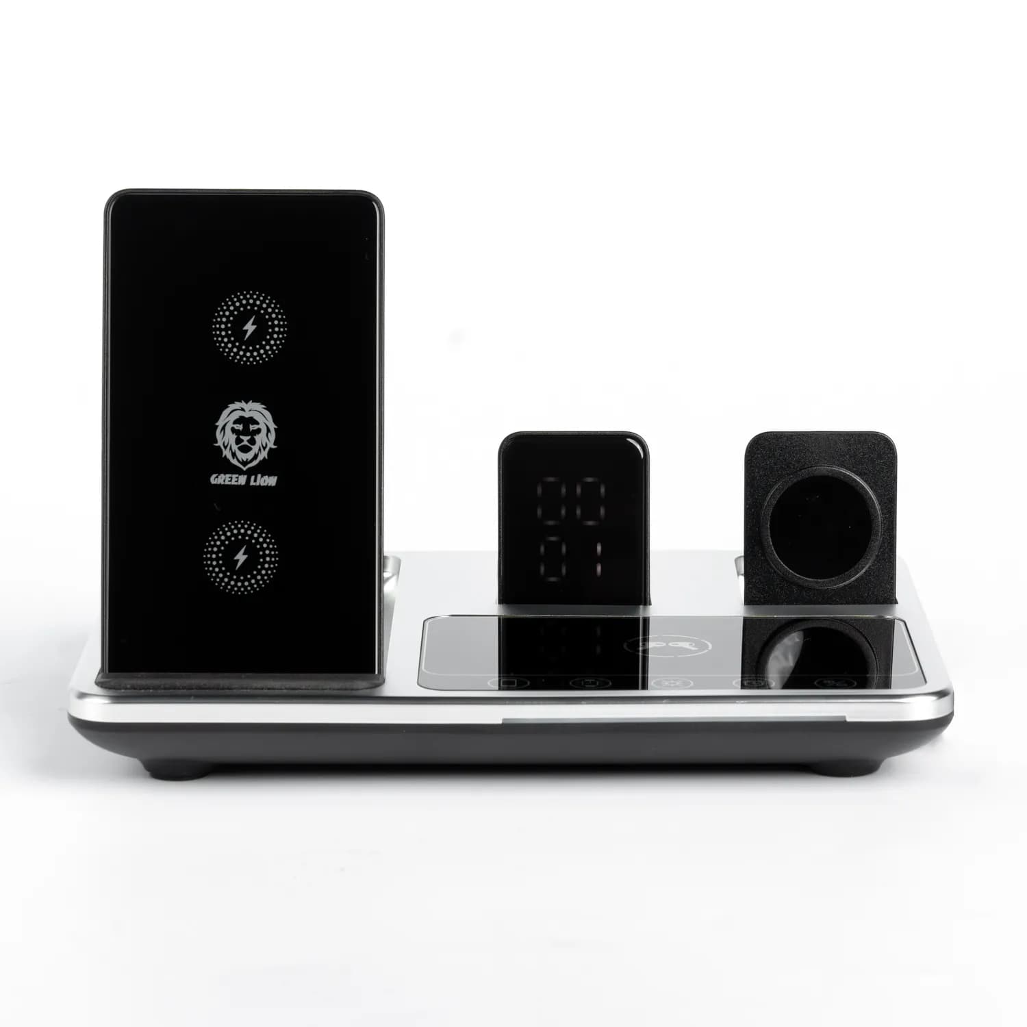 شارژر وایرلس ۴ در ۱ گرین لاین مدل ۱۵ وات 4in1 wireless charging station 15w — تصویر ۶