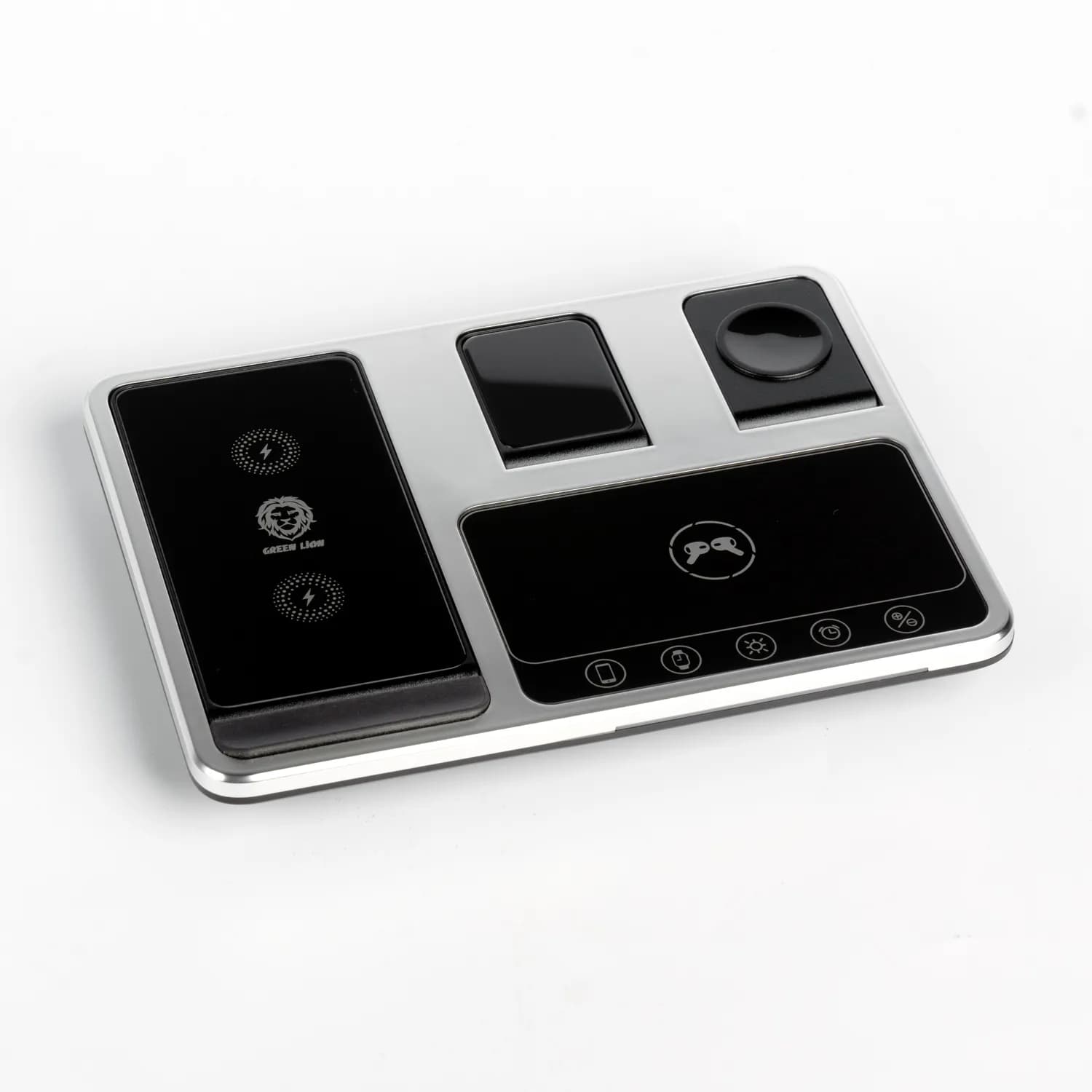 شارژر وایرلس ۴ در ۱ گرین لاین مدل ۱۵ وات 4in1 wireless charging station 15w — تصویر ۵
