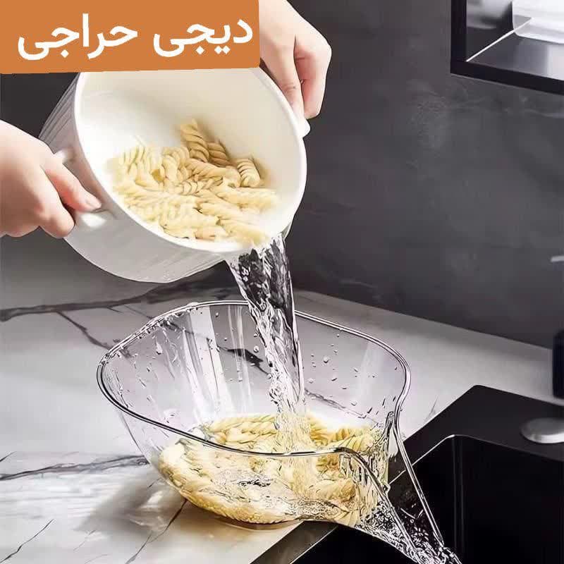 آبکش لبه سینک کریستال مدل مرسه – مقاوم و شفاف، مناسب آشپزخانه مدرن