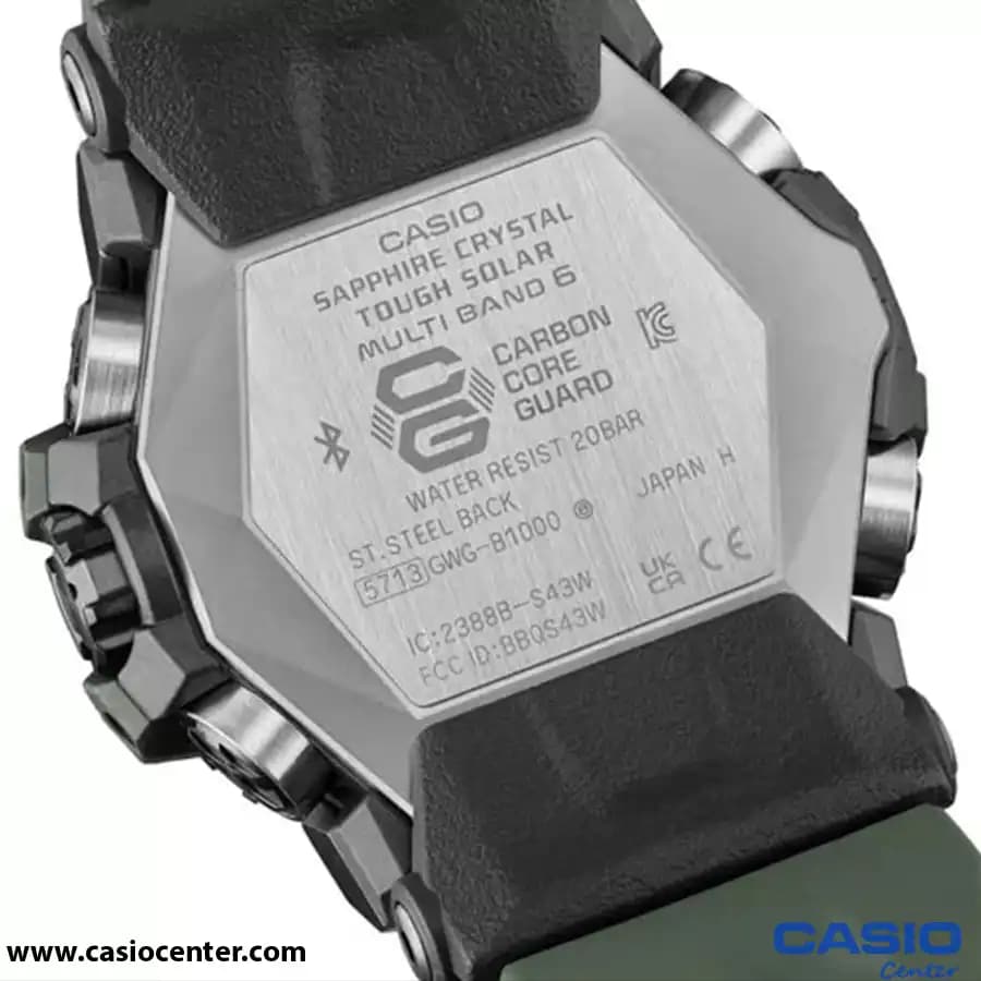 ساعت مچی مردانه کاسیو جی شاک اصل مدل GWG-B1000-3ADR — تصویر ۳