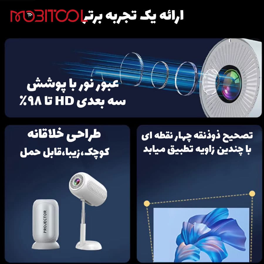 پروژکتور قابل حمل گرین لاین مدل Venus 4K — تصویر ۸