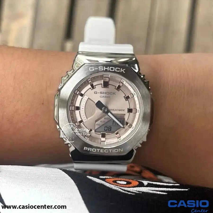 ساعت مچی زنانه کاسیو جی شاک اصل مدل GM-S2100WS-7ADR — تصویر ۳