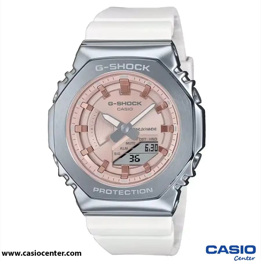 ساعت مچی زنانه کاسیو جی شاک اصل مدل GM-S2100WS-7ADR