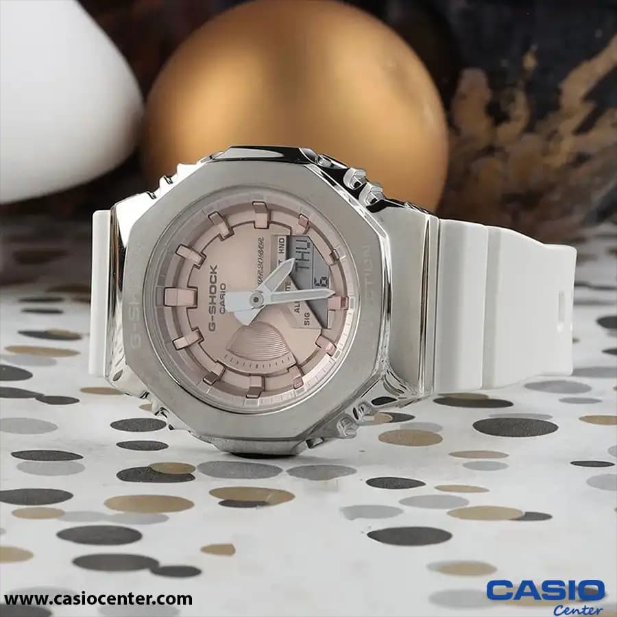 ساعت مچی زنانه کاسیو جی شاک اصل مدل GM-S2100WS-7ADR — تصویر ۴
