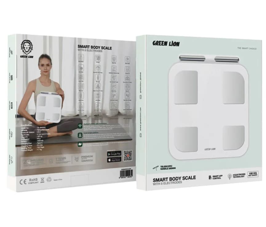 ترازوی هوشمند بادی آنالیز گرین لاین مدل Smart Body Scale with 8 Electrodes