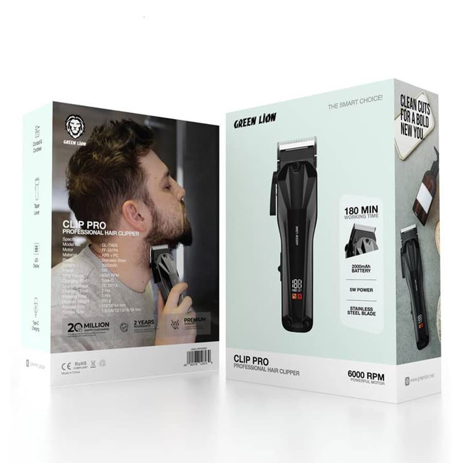 ماشین اصلاح حرفه ای مو کلیپ پرو گرین Green Lion Clip Pro Professional Hair Clipper