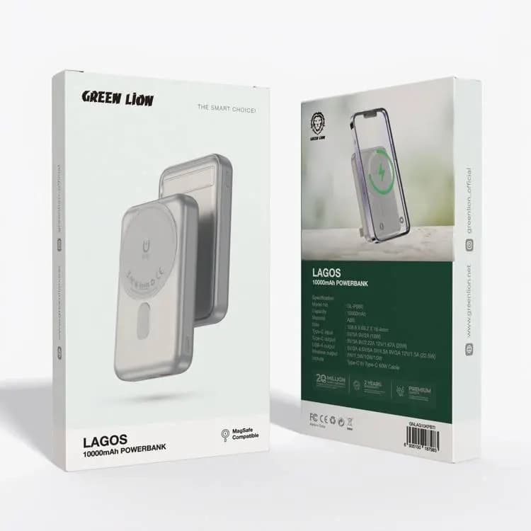 پاوربانک ۱۰۰۰۰ میلی آمپر لاگوس گرین لاین Lagos 10000mAh Powerbank — تصویر ۲