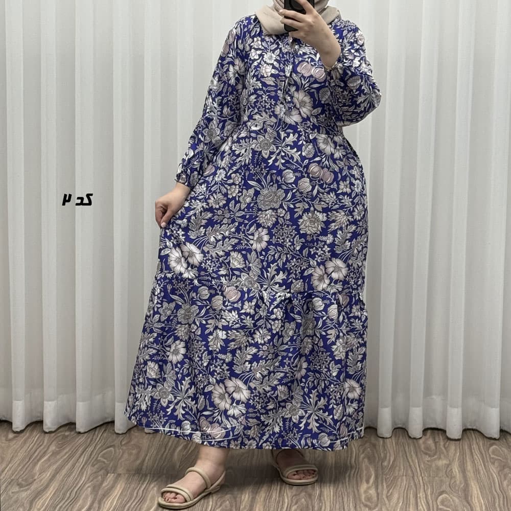 پیراهن فلور بوگاتی مدل پارلاک کد H1840 — تصویر ۳