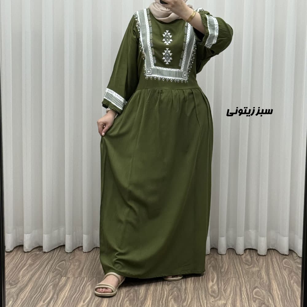 پیراهن نخی مدل پادمیرا R1842