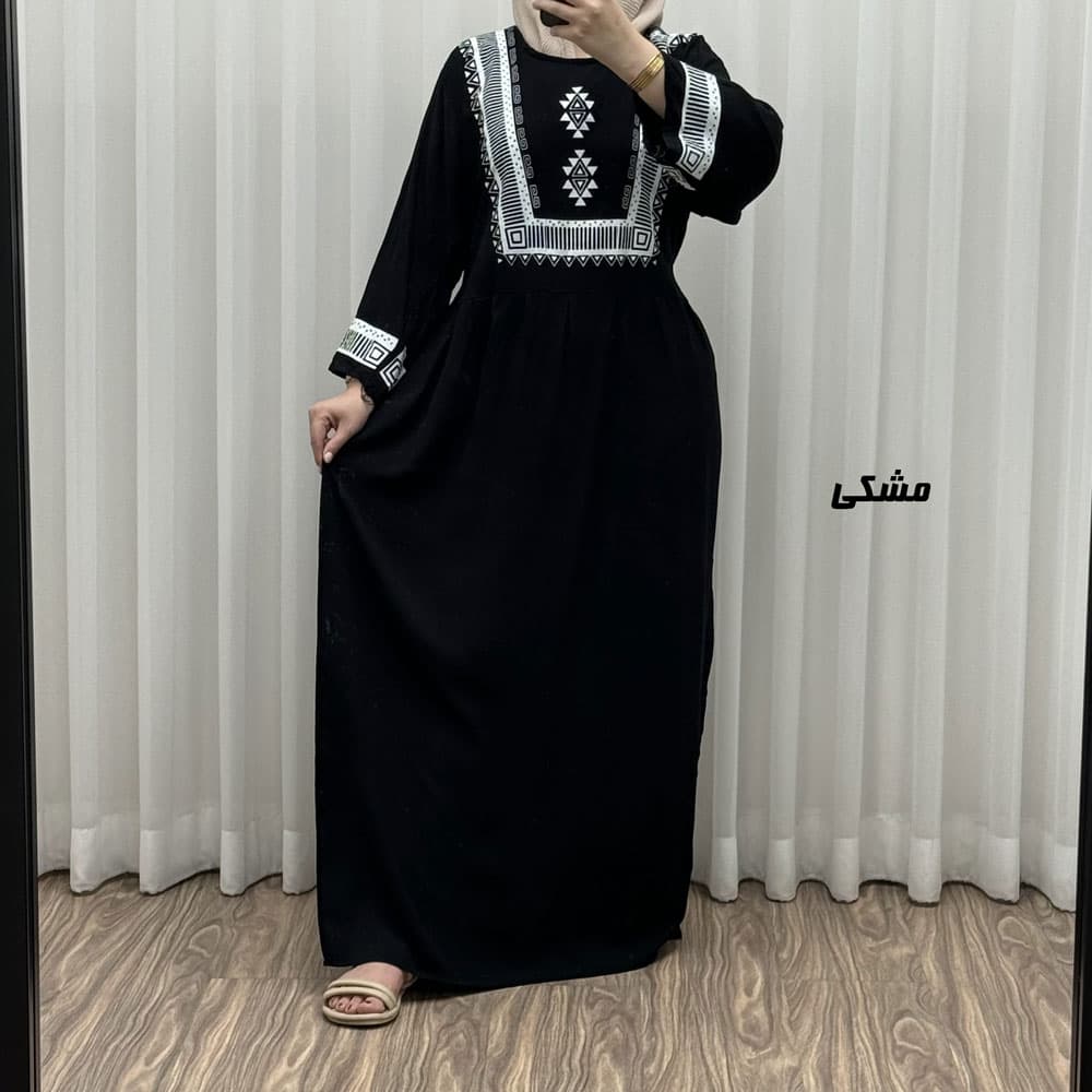 پیراهن نخی مدل پادمیرا R1842 — تصویر ۶