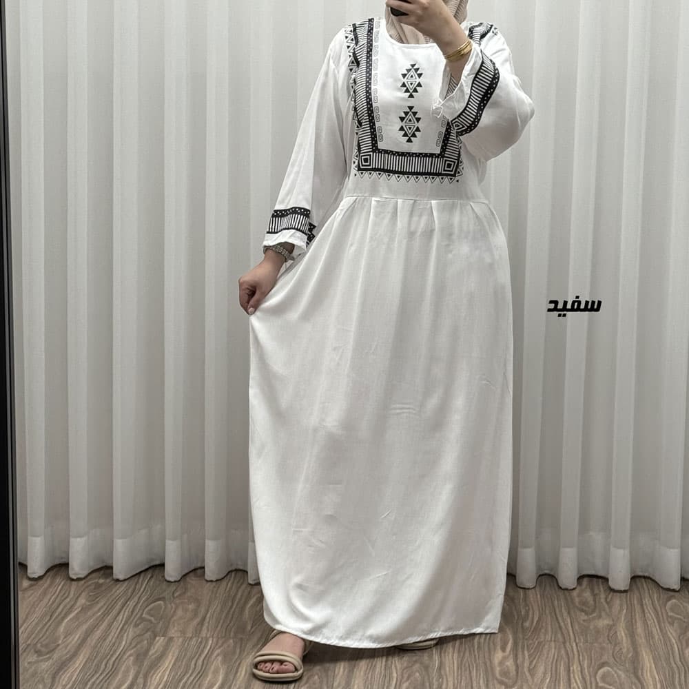 پیراهن نخی مدل پادمیرا R1842 — تصویر ۸