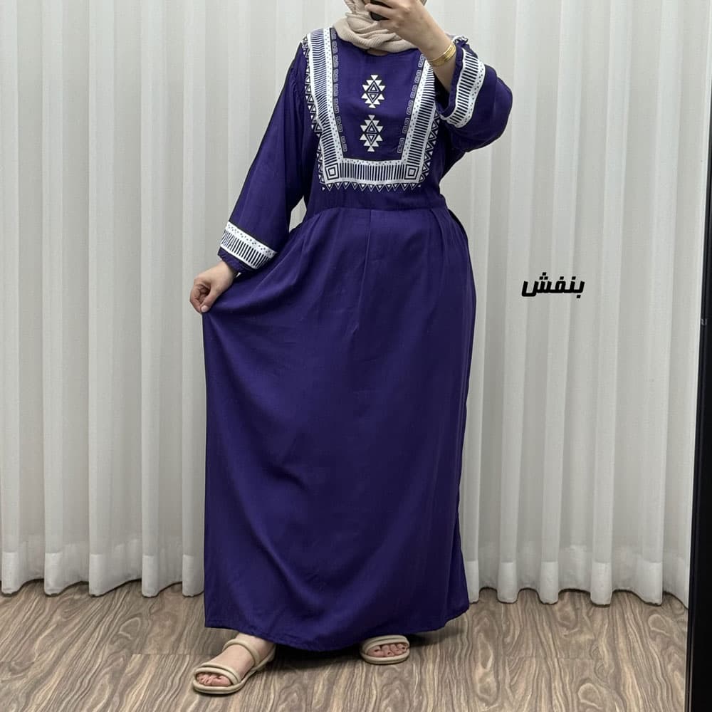 پیراهن نخی مدل پادمیرا R1842 — تصویر ۳