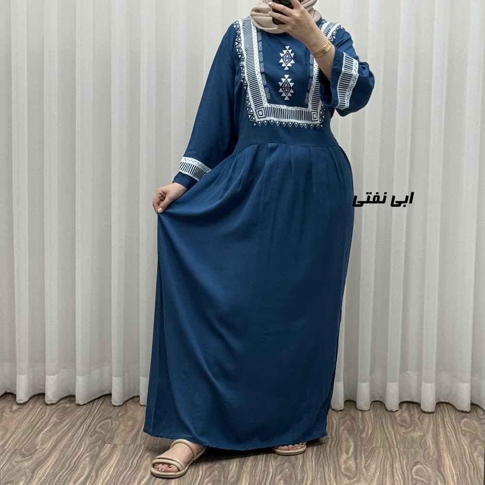 پیراهن نخی مدل پادمیرا R1842 — تصویر ۴