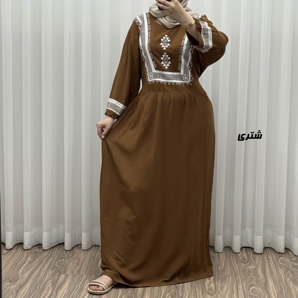 پیراهن نخی مدل پادمیرا R1842 — تصویر ۷