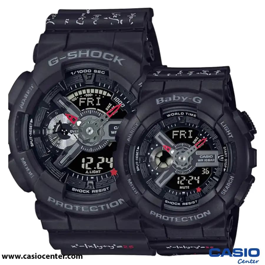 ساعت مچی ست جی شاک G-Shock و بیبی جی BABY-G مدل LOV-21A-1ADR