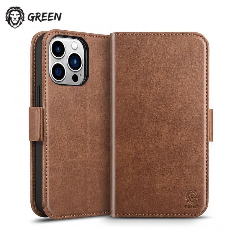 کیف کلاسوری گرین لاین مدل MagSafe Leather Wallet مناسب برای گوشی موبایل اپل Iphone 13 Pro — تصویر ۷