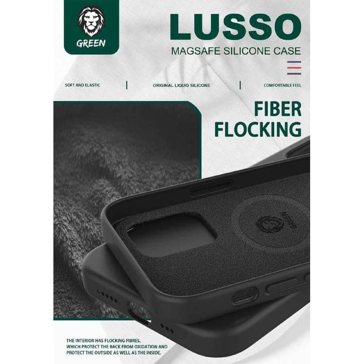 کاور گرین لاین سیلیکونی مدل Lusso MagSafe 360 برای iPhone 13 Pro Max — تصویر ۴