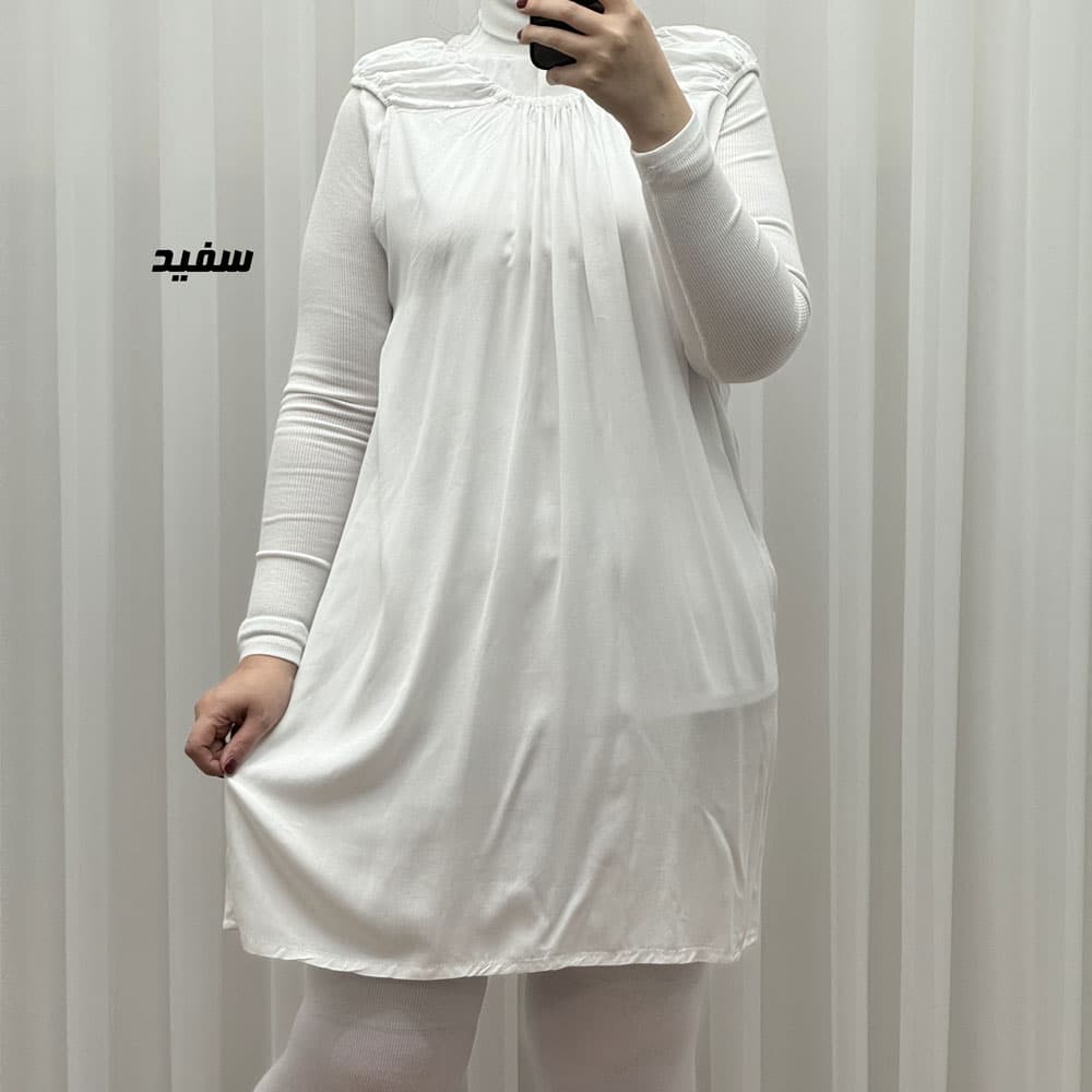 سارافون کوتاه ساده قواره دار کد 1762 — تصویر ۸
