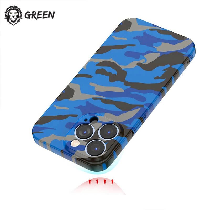 کاور چریکی گرین مدل Pc Camouflage Case برای گوشی موبایل اپل iPhone 13 Pro Max — تصویر ۳