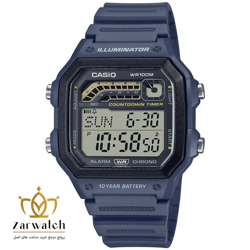 ساعت مچی مردانه کاسیو اصل مدل WS-1600H-2AVDF — تصویر ۲